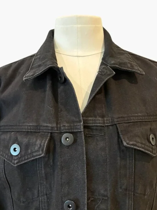 Novamen black jeans jacket - Picture 2 of 4